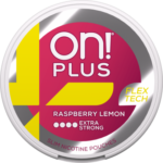 on! PLUS Raspberry Lemon Extra Strong
